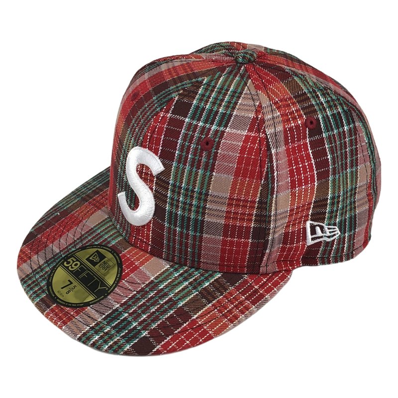 SUPREME / シュプリーム | 2023SS | × NEW ERA / Metallic Plaid SLogo Cap チェックキャップ | 7 5/8 | その他