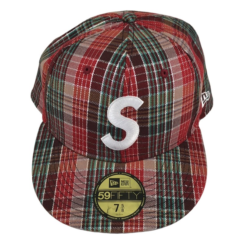 SUPREME / シュプリーム | 2023SS | × NEW ERA / Metallic Plaid SLogo Cap チェックキャップ | 7 5/8 | その他