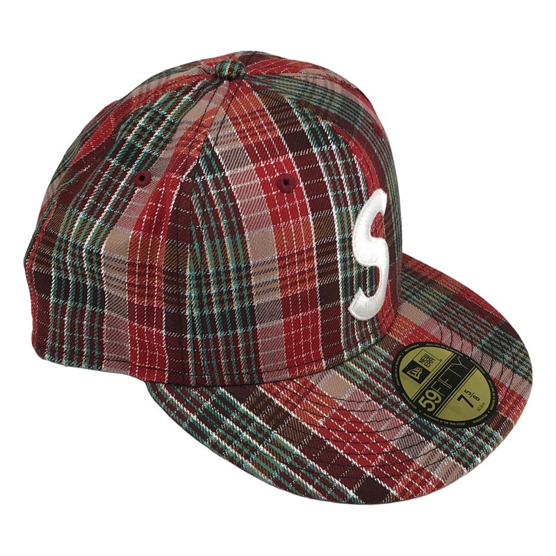 SUPREME / シュプリーム | 2023SS | × NEW ERA / Metallic Plaid SLogo Cap チェックキャップ | 7 5/8 | その他