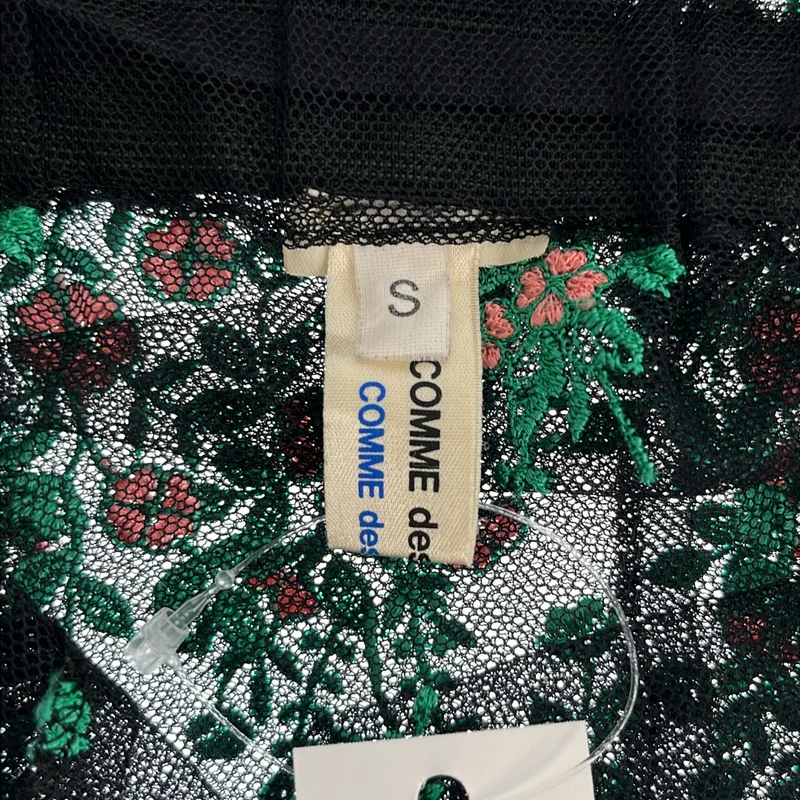 COMME des GARCONS COMME des GARCONS / コムコム | メッシュ エンブロイダリー ロングスカート | S | レディース