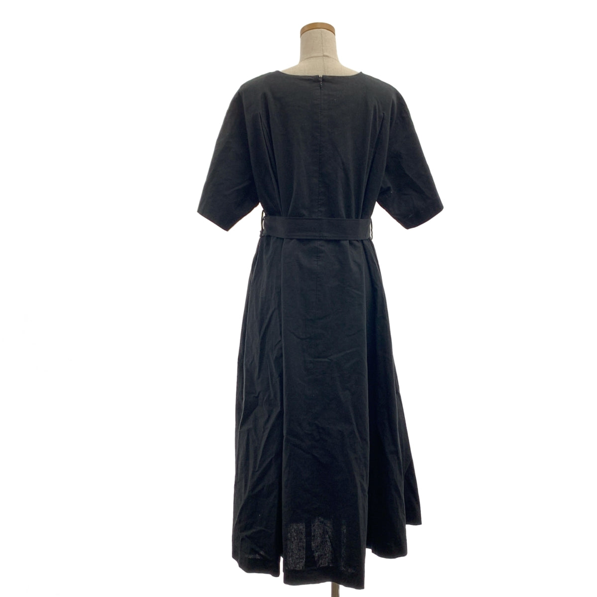 foufou / フーフー | THE DRESS #36 black linen dress リネン ドレス