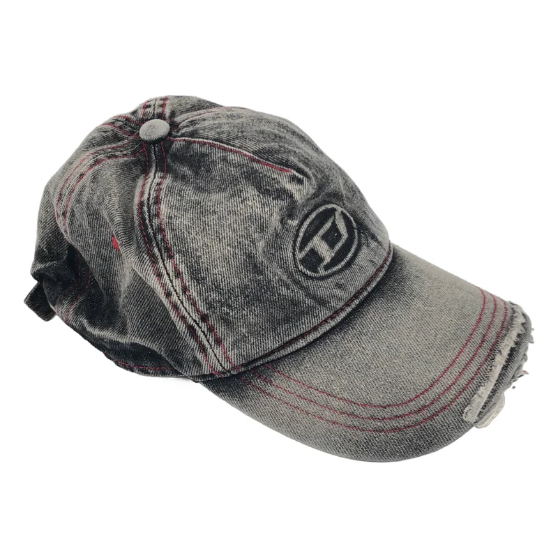 DIESEL / ディーゼル | C-SEYMON ダメージ加工 デニムキャップ | F | その他
