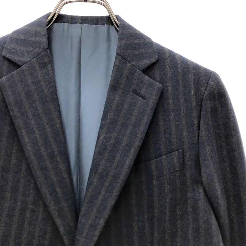 Drawer / ドゥロワー | ウール ストライプ 1B テーラードジャケット | 36 | レディース