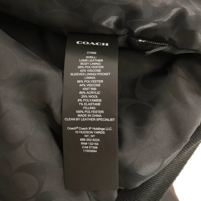 COACH / コーチ | レザー ボンバージャケット | L | レディース