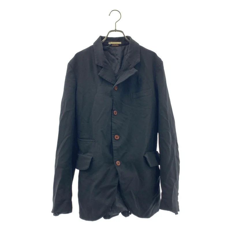 COMME des GARCONS HOMME PLUS / コムデギャルソンオムプリュス | 2023SS | ポリエステル 製品加工 変形 バックジップ シングルブレスト ジャケット | S | メンズ