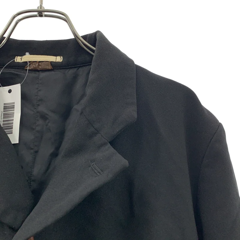 COMME des GARCONS HOMME PLUS / コムデギャルソンオムプリュス | 2023SS | ポリエステル 製品加工 変形 バックジップ シングルブレスト ジャケット | S | メンズ