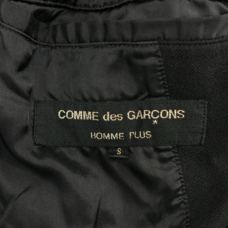 COMME des GARCONS HOMME PLUS / コムデギャルソンオムプリュス | 2023SS | ポリエステル 製品加工 変形 バックジップ シングルブレスト ジャケット | S | メンズ