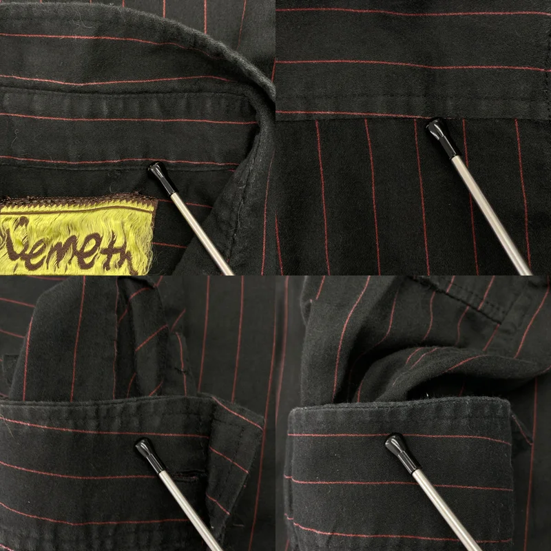 Nemeth / ネメス | コットン ストライプ タックスリーブ シャツ | S | メンズ
