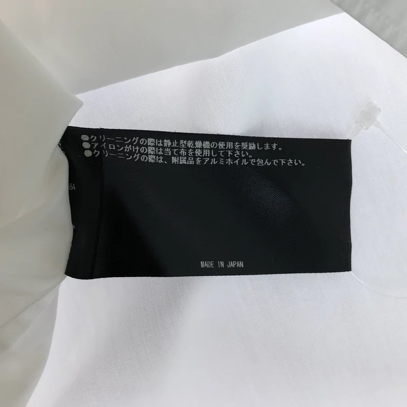 THE RERACS / ザリラクス | ビブフロント フロントジップ 半袖シャツ | 38 | レディース