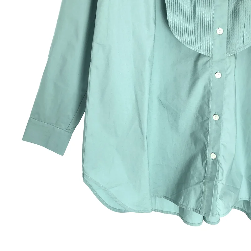 MIDIUMISOLID / ミディウミソリッド | pin tucked yoke shirt シャツ | F | レディース
