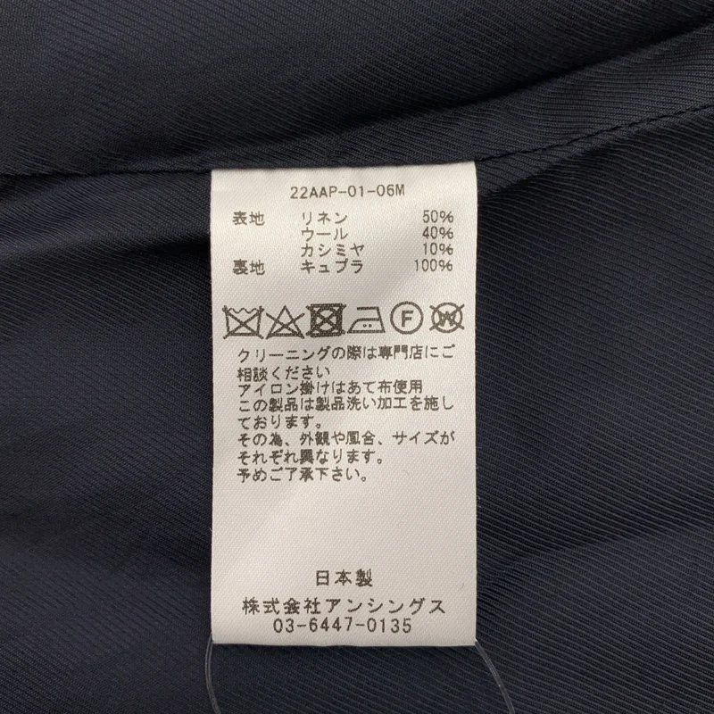 A.PRESSE / アプレッセ | Double Breasted Jacket リネン混 テーラードジャケット | 3 | メンズ