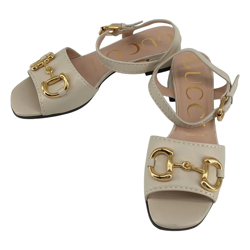 GUCCI / グッチ | レザーサンダル | 35 2/1 | レディース