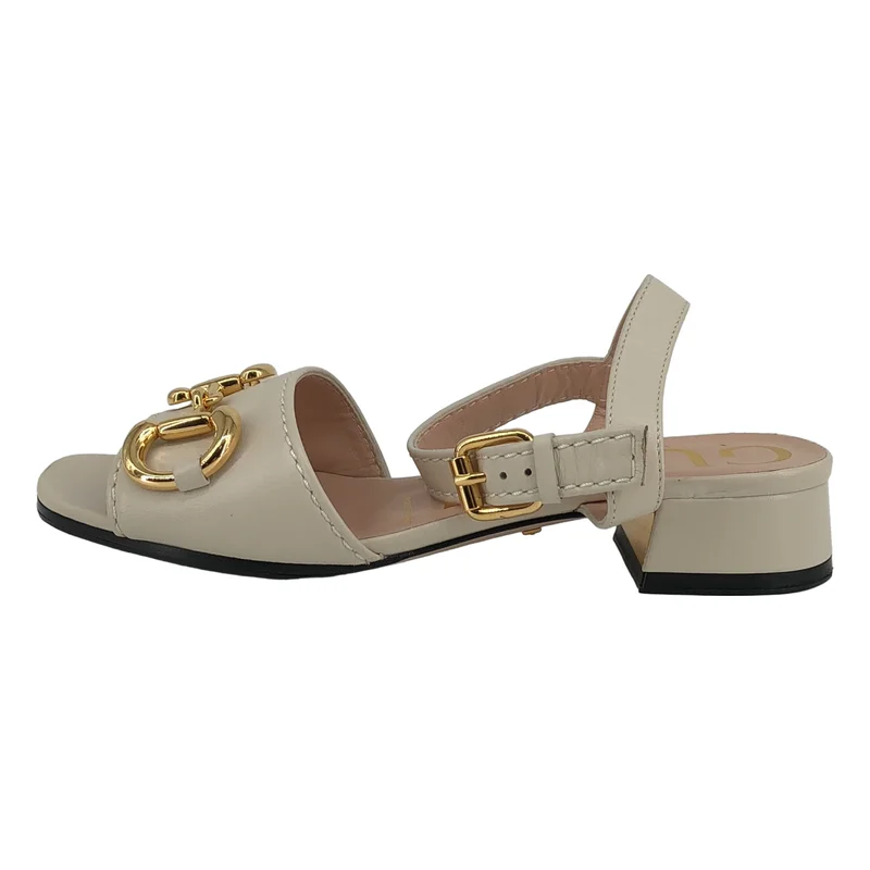 GUCCI / グッチ | レザーサンダル | 35 2/1 | レディース