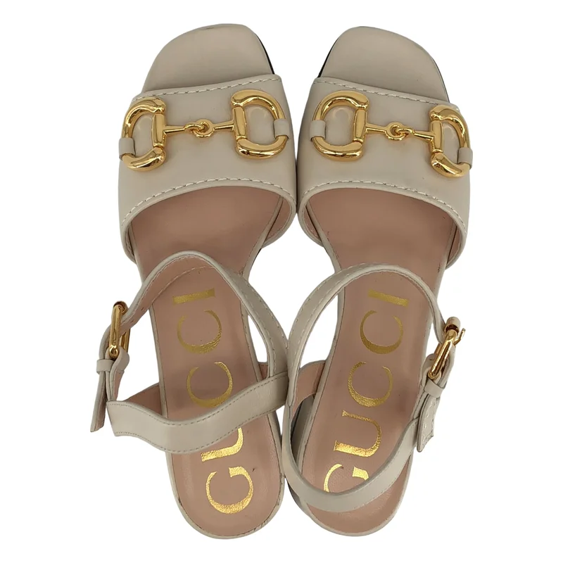 GUCCI / グッチ | レザーサンダル | 35 2/1 | レディース