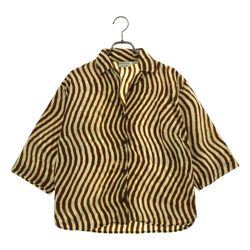 DRIES VAN NOTEN / ドリスヴァンノッテン | Len Lye / コットン オープンカラーシャツ | 36 | レディース