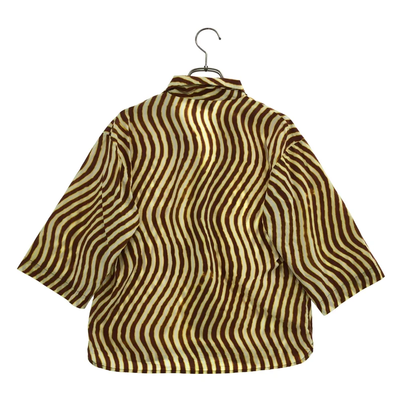 DRIES VAN NOTEN / ドリスヴァンノッテン | Len Lye / コットン オープンカラーシャツ | 36 | レディース