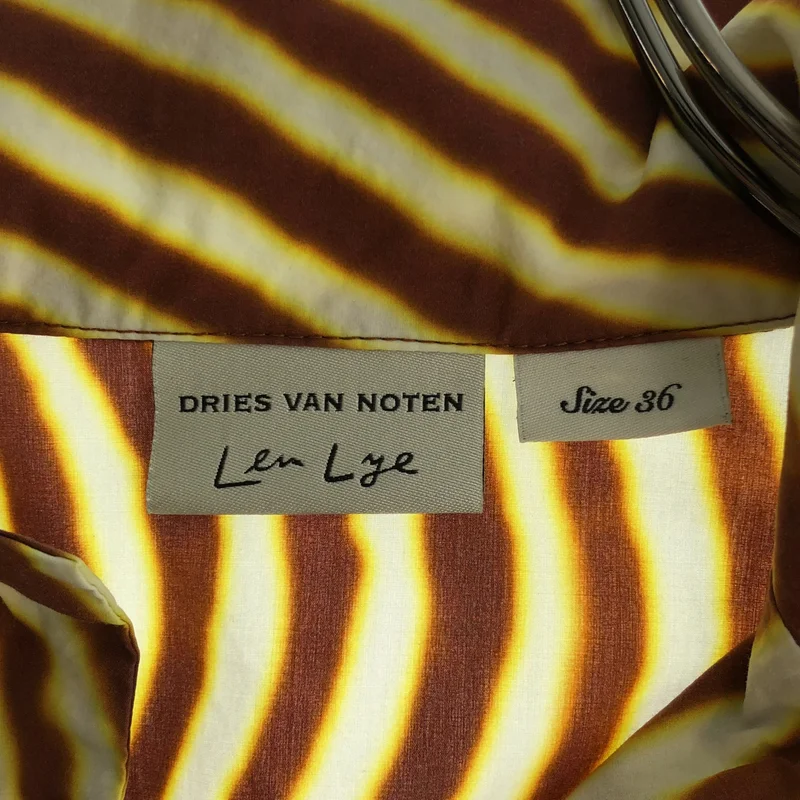 DRIES VAN NOTEN / ドリスヴァンノッテン | Len Lye / コットン オープンカラーシャツ | 36 | レディース