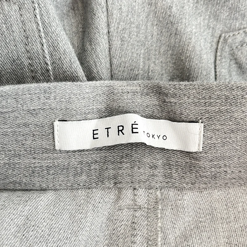 ETRE TOKYO / エトレトウキョウ | コットンツイル ワイドパンツ | M | レディース