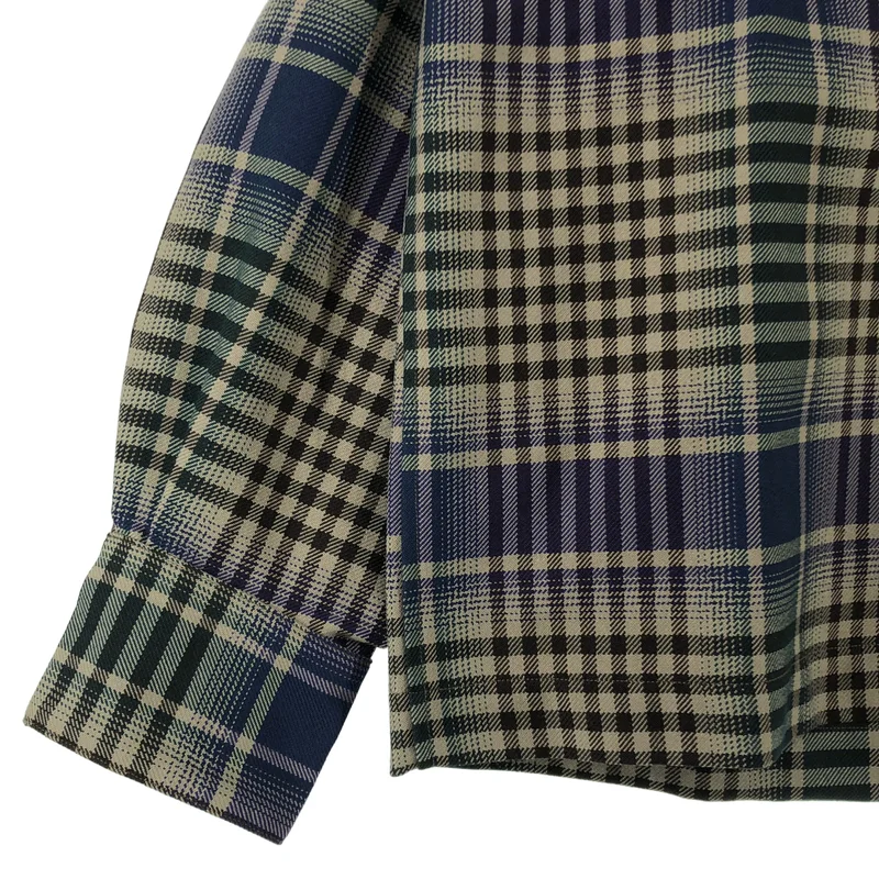 JieDa / ジエダ | CHECK OPEN COLLAR SHIRT チェック オープンカラーシャツ | 2 | メンズ