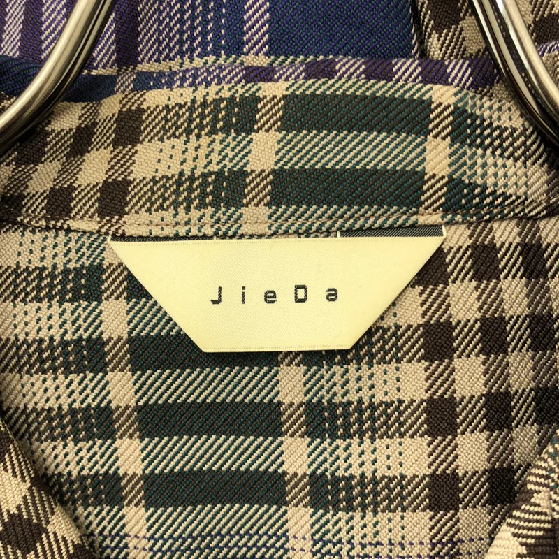JieDa / ジエダ | CHECK OPEN COLLAR SHIRT チェック オープンカラーシャツ | 2 | メンズ