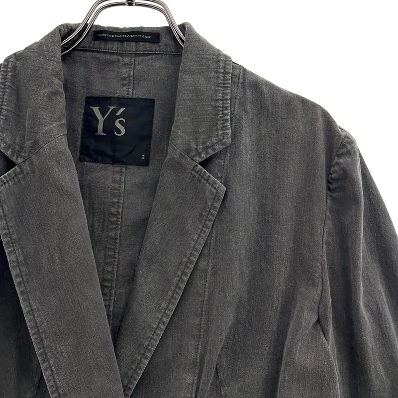 Y's / ワイズヨウジヤマモト | 2021SS | デニム ベルテッドジャケット | 2 | レディース