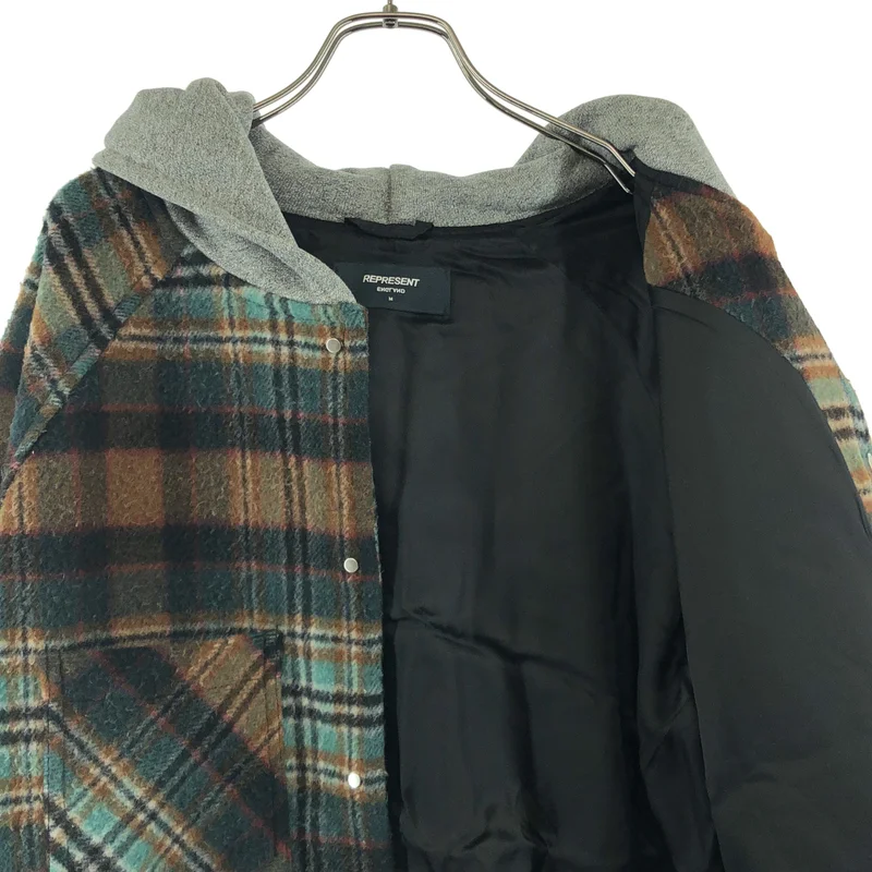 REPRESENT / リプレゼント | Hooded Flannel Jacket フード フランネル シャツジャケット | M | メンズ
