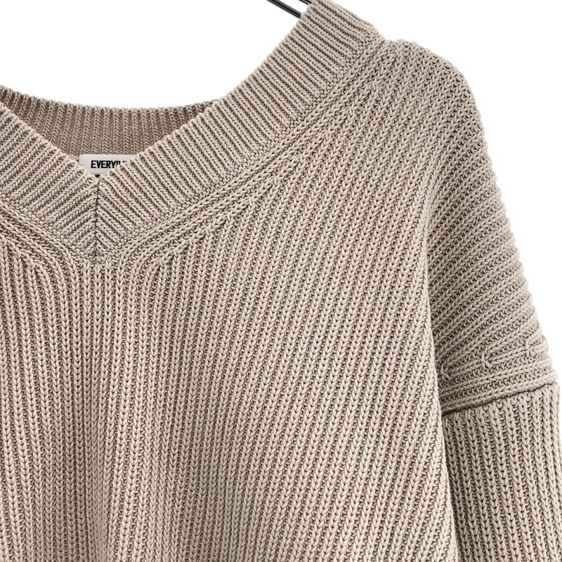 Deuxieme Classe / ドゥーズィエムクラス | 2023SS | EVERYDAY I LIKE / Design Sleeve Cropped コットン プルオーバーニット |