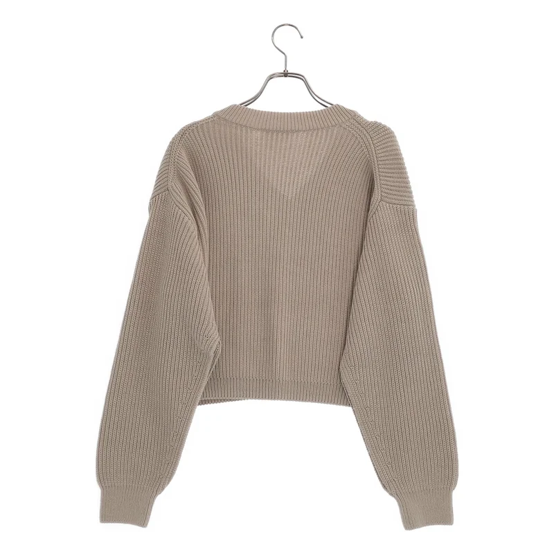 Deuxieme Classe / ドゥーズィエムクラス | 2023SS | EVERYDAY I LIKE / Design Sleeve Cropped コットン プルオーバーニット |