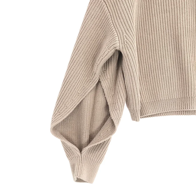 Deuxieme Classe / ドゥーズィエムクラス | 2023SS | EVERYDAY I LIKE / Design Sleeve Cropped コットン プルオーバーニット |