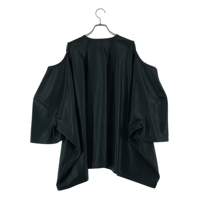 JUNYA WATANABE COMME des GARCONS / ジュンヤワタナベ | 2024AW | フェイクレザー プルオーバーワイドシャツ | S | レディース