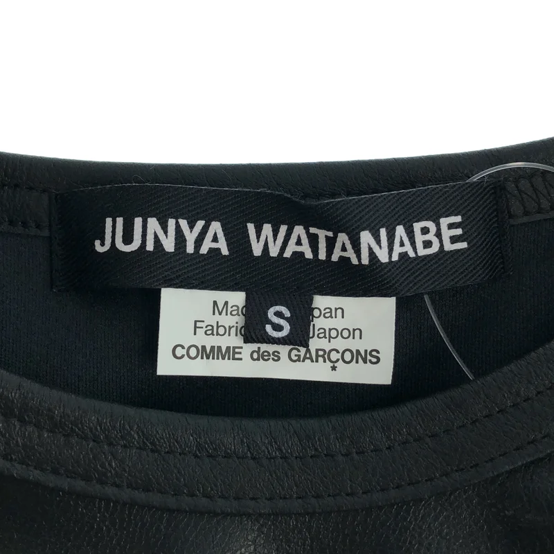 JUNYA WATANABE COMME des GARCONS / ジュンヤワタナベ | 2024AW | フェイクレザー プルオーバーワイドシャツ | S | レディース