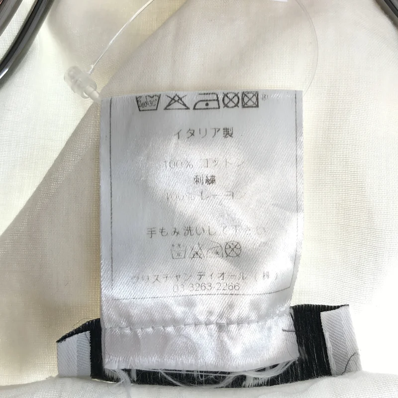 Christian Dior / クリスチャンディオール | エンブロイダリー Vネック プルオーバーシャツ | 40 | レディース