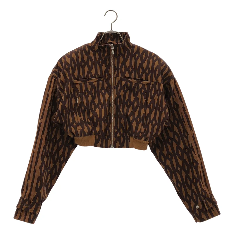 adidas / アディダス | × IVY PARK / Crop Monogram Track Jacket / コットン クロップド モノグラム トラックジャケット | OT | レディース
