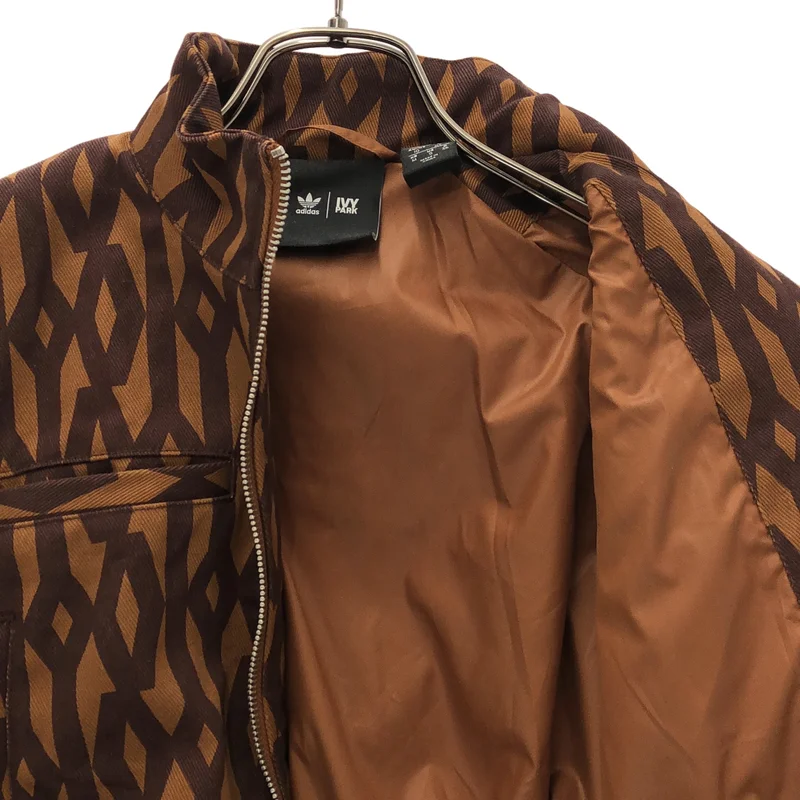 adidas / アディダス | × IVY PARK / Crop Monogram Track Jacket / コットン クロップド モノグラム トラックジャケット | OT | レディース