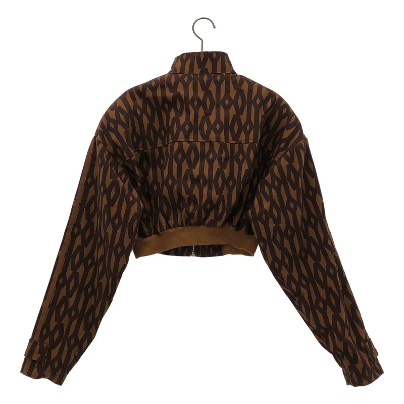adidas / アディダス | × IVY PARK / Crop Monogram Track Jacket / コットン クロップド モノグラム トラックジャケット | OT | レディース