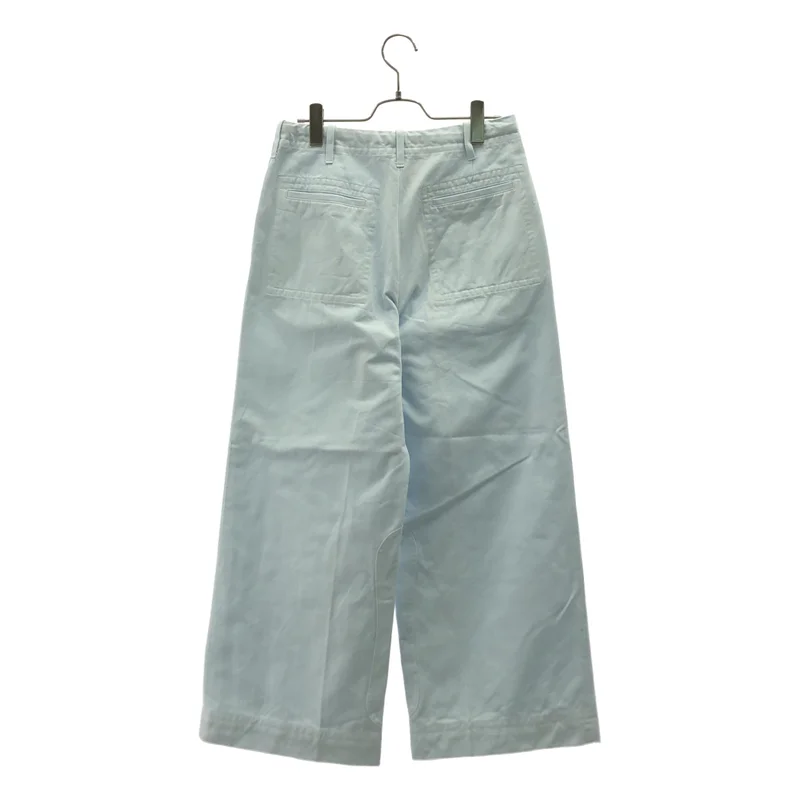 DRIES VAN NOTEN / ドリスヴァンノッテン | コットン パッチデザイン ワーク ワイドパンツ | 34 | レディース