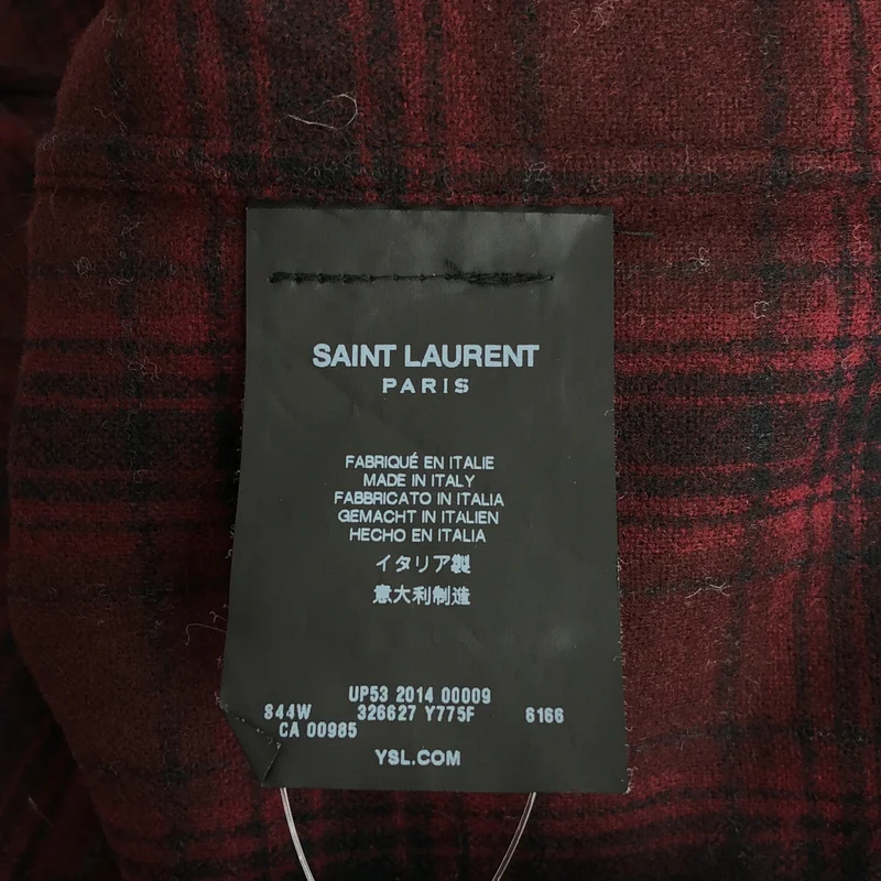 SAINT LAURENT PARIS / サンローランパリ | 2014AW | エディ期 チェックシャツ | 39 15 1/2 | メンズ