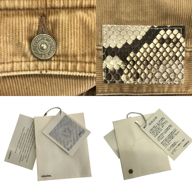 visvim / ビズビム | 101 CORDUROY JKT / パイソンパッチ コーデュロイ ロゴボタン ジャケット | 1 | メンズ