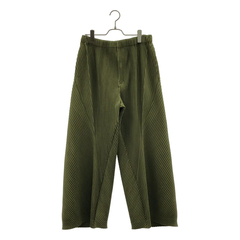 HOMME PLISSE ISSEY MIYAKE / オムプリッセイッセイミヤケ | 2023AW | プリーツ 切替 ワイド フレア イージーパンツ | 3 | メンズ