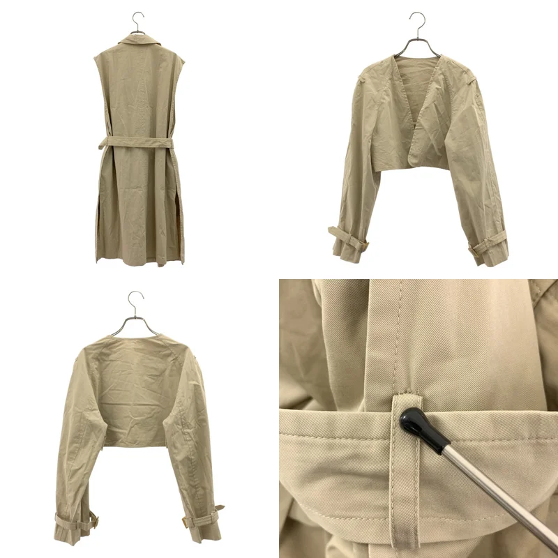 HERMES / エルメス | by Martin Margiela マルジェラ / コットン トレンチコート | 38 | レディース