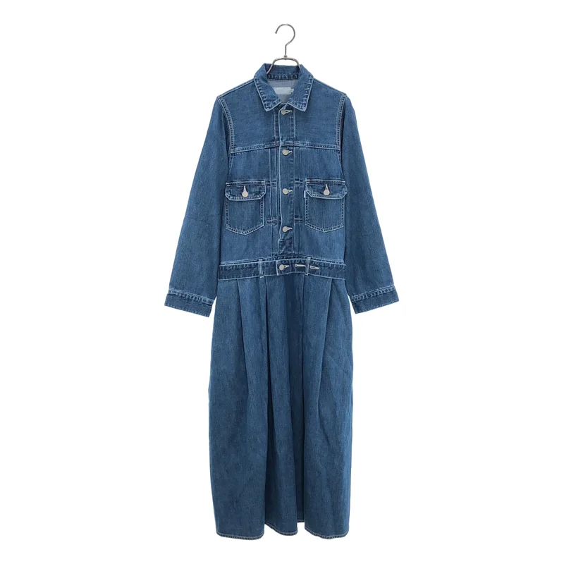 Graphpaper / グラフペーパー | Belted Denim Dress デニム ワンピース | 0 | レディース