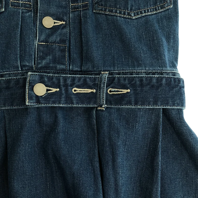 Graphpaper / グラフペーパー | Belted Denim Dress デニム ワンピース | 0 | レディース