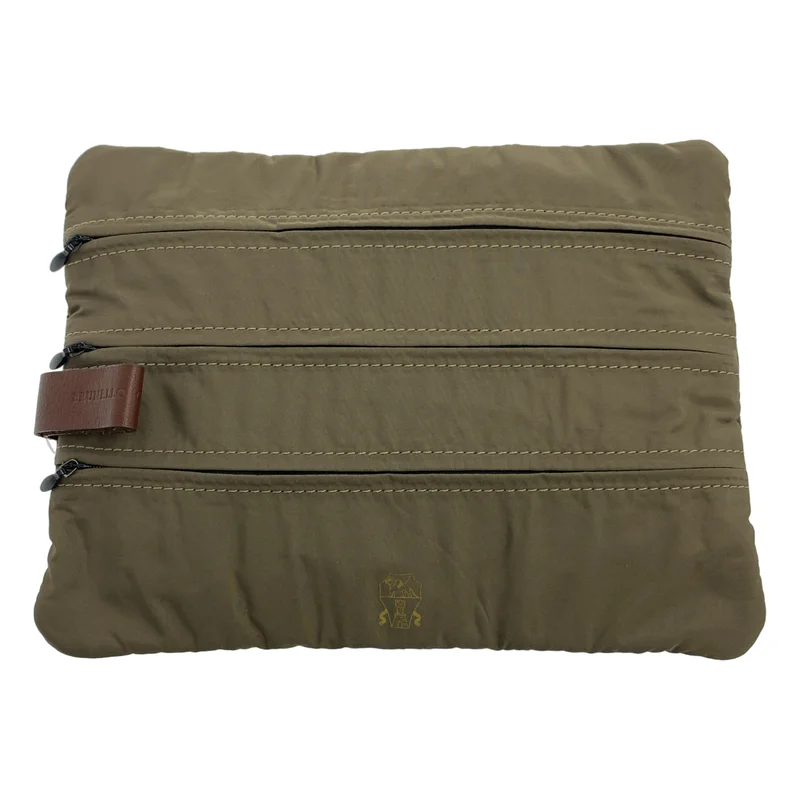BRUNELLO CUCINELLI / ブルネロクチネリ | レザーロゴ ジップ ポーチ |
