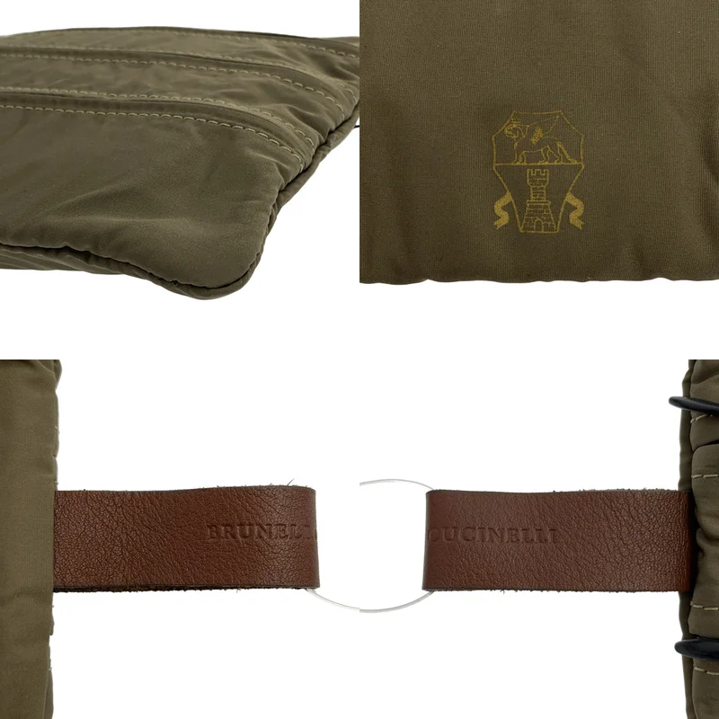 BRUNELLO CUCINELLI / ブルネロクチネリ | レザーロゴ ジップ ポーチ |