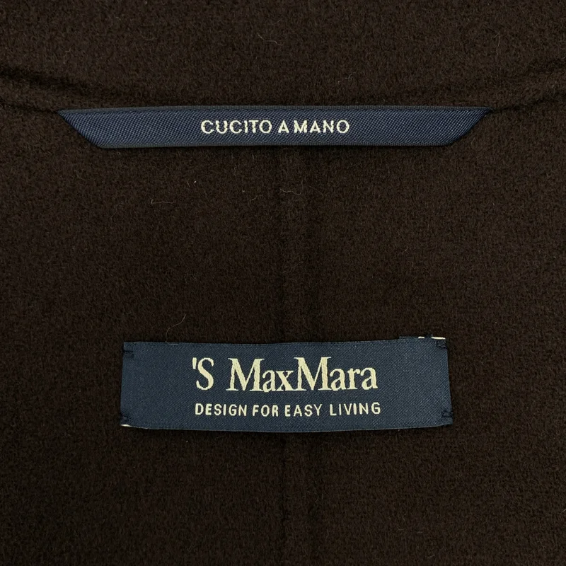 S MAX MARA / エスマックスマーラ | ピュアヴァージンウール ダブルフェイスコート | 42 | レディース