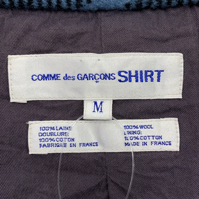 COMME des GARCONS SHIRT / コムデギャルソンシャツ | 2004AW | ウール縮絨 チェック 3B ジャケット | M | メンズ