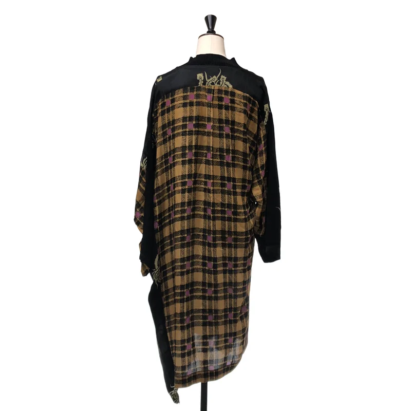 DRIES VAN NOTEN / ドリスヴァンノッテン | ビスコース 総柄 ハイネック ワンピース | 34 | レディース
