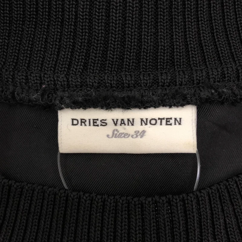 DRIES VAN NOTEN / ドリスヴァンノッテン | ビスコース 総柄 ハイネック ワンピース | 34 | レディース