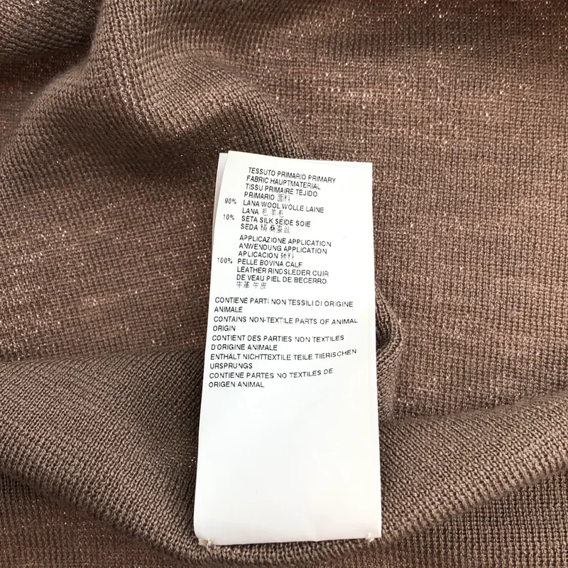 Maison Margiela / メゾンマルジェラ | 2015SS | ウール ベルテッド ラップ ニットワンピース | M | レディース