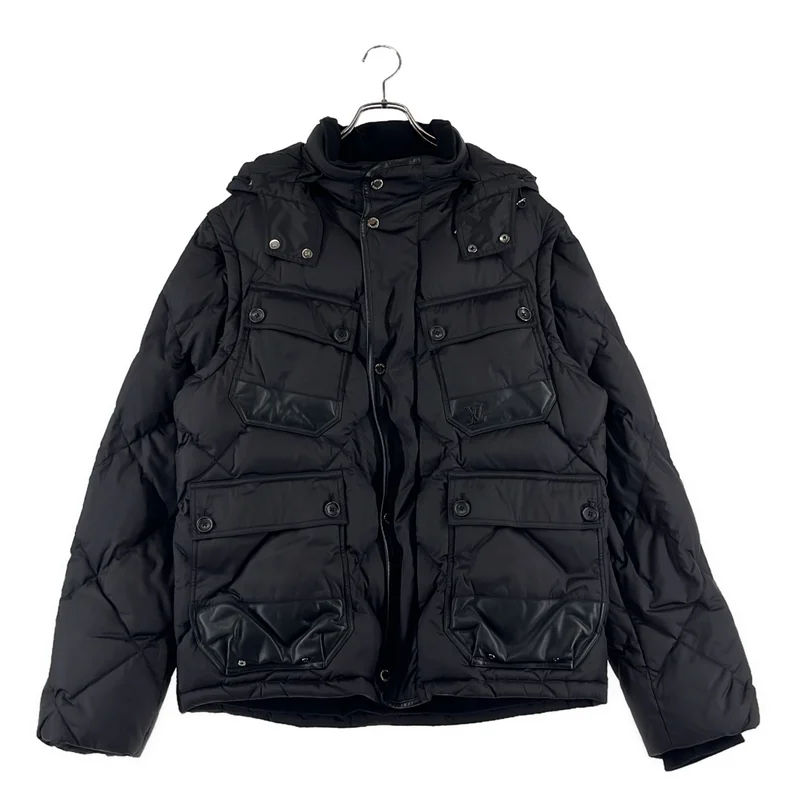 Louis Vuitton / ルイヴィトン | 2way デタッチャブル レザー切替 ダウンジャケット | 56 | メンズ